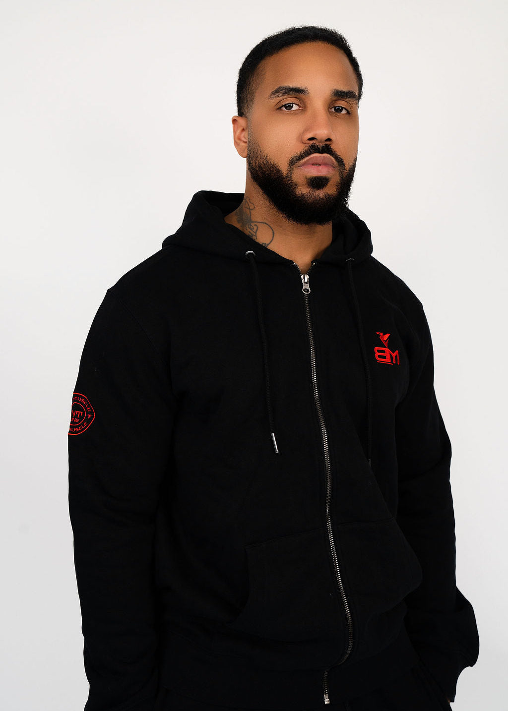 NT Line Aeternum Zip Up Tracksuit Black/Red