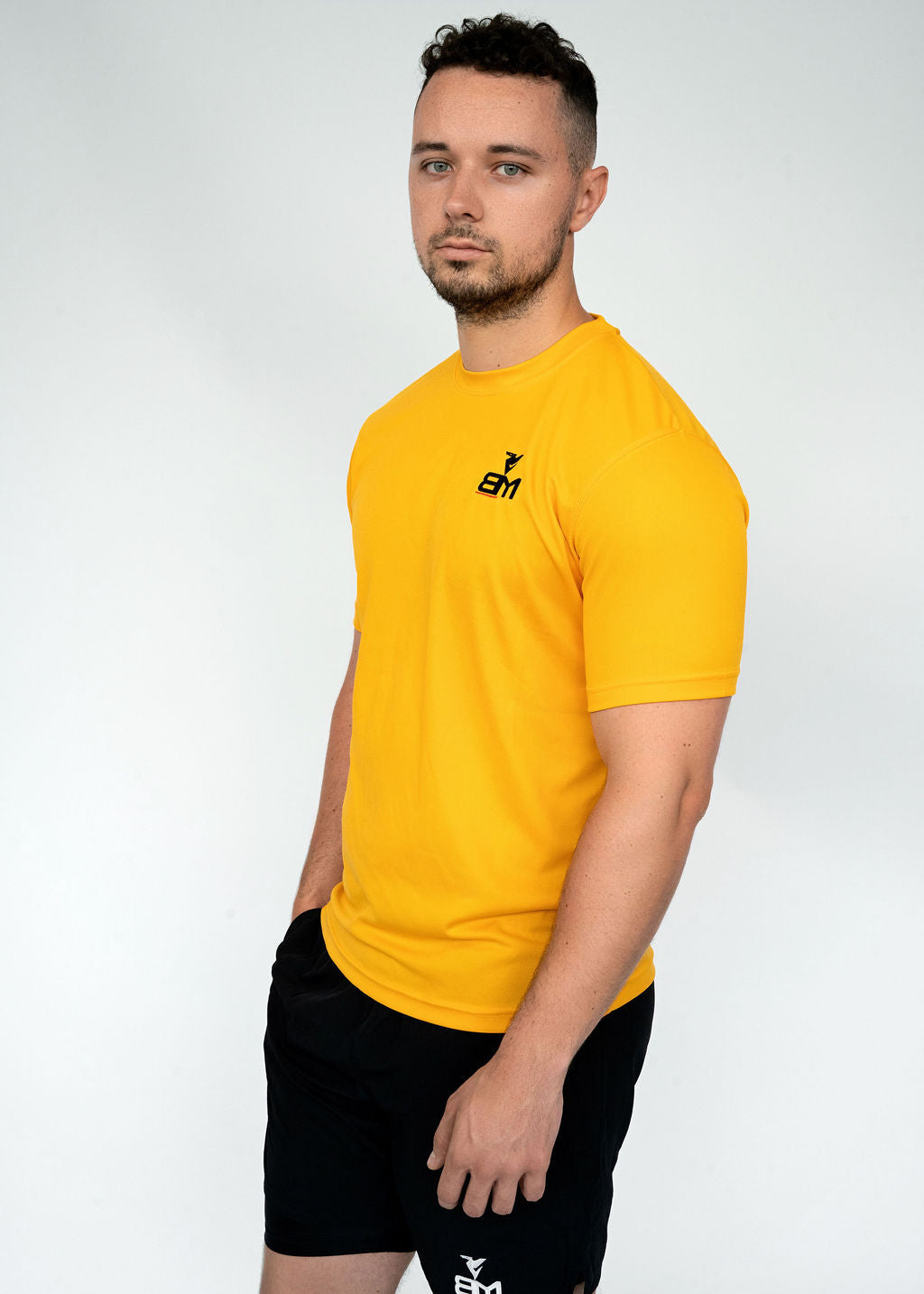 BM Core Dry T-Shirt Turquoise Gold