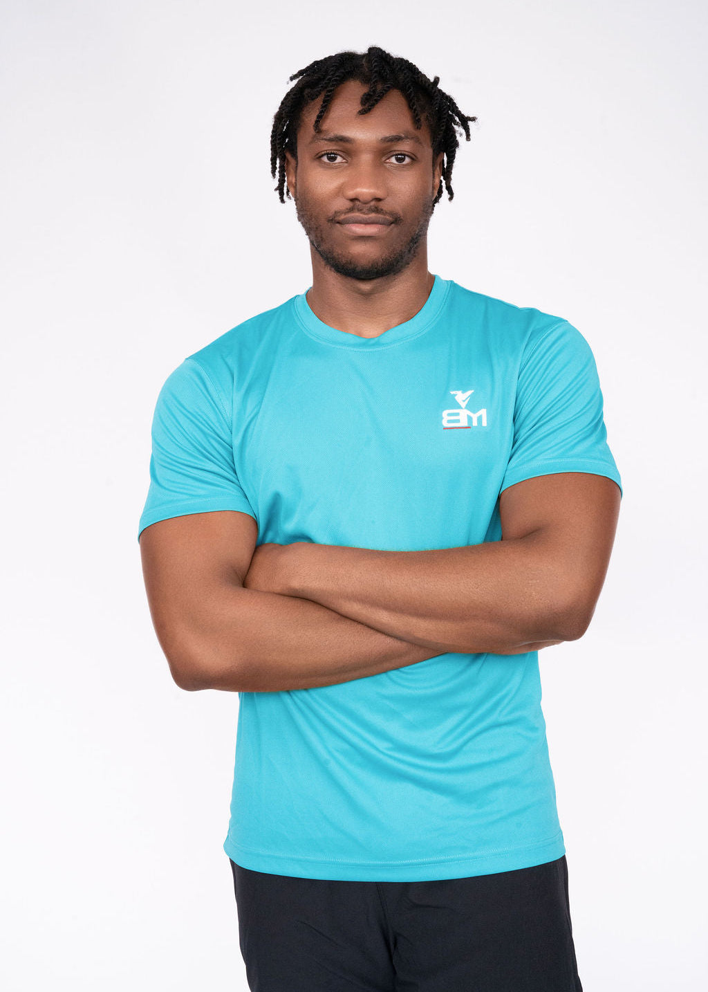 BM Core Dry T-Shirt Turquoise Blue
